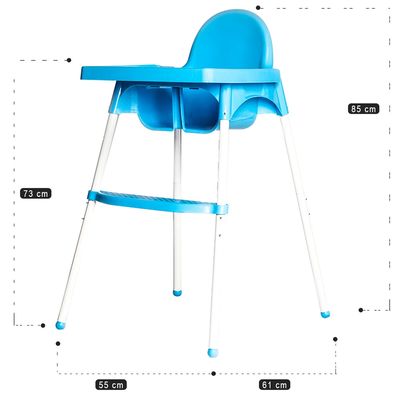 Eazy Kids Teknum High Chair - H1 – Blue